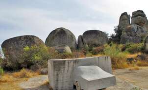 Open air works of the Vostell Malpartida Museum