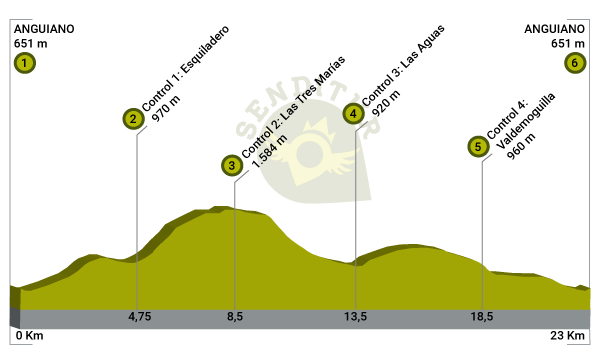 Perfil de la 20ª Marcha por los Montes de Anguiano