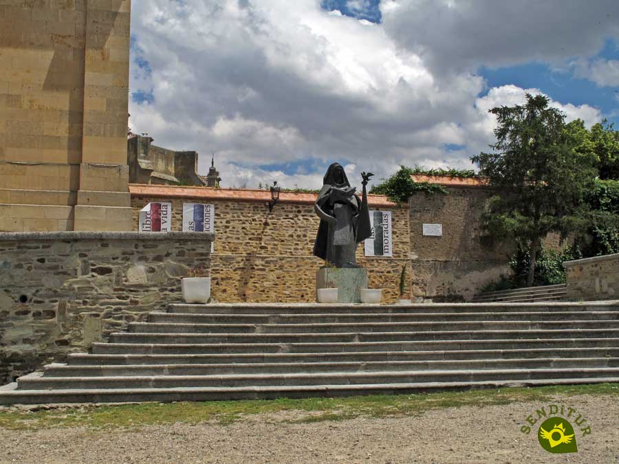 Outside of the Basilica of Santa Teresa in Alba de Tormes