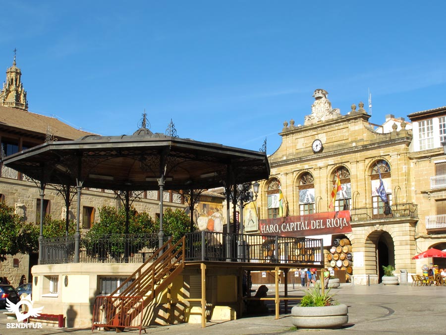 Plaza de La Paz and town hall in Haro