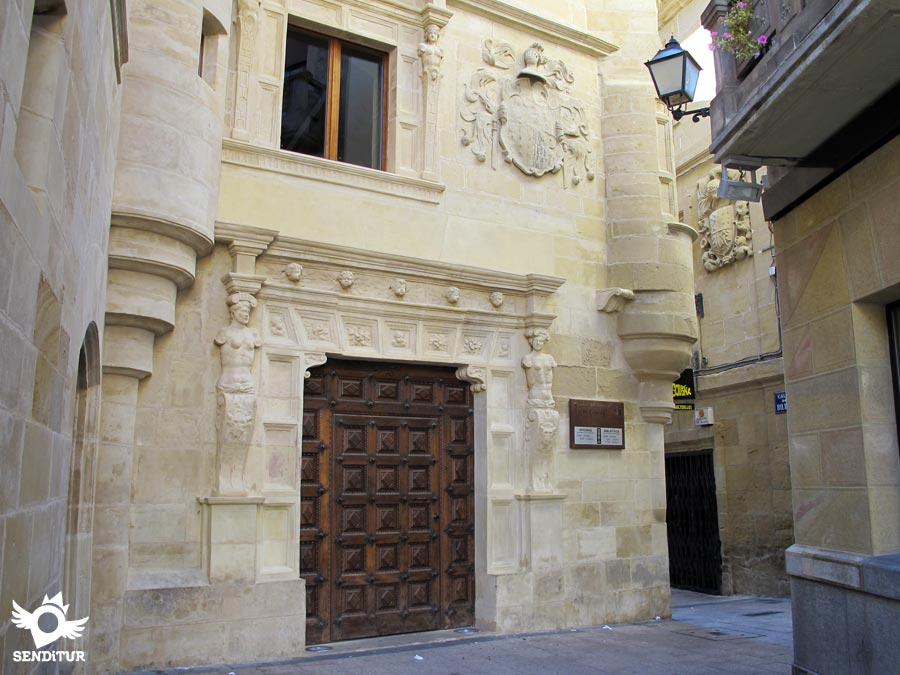Rear façade of Bendaña Palace in Haro
