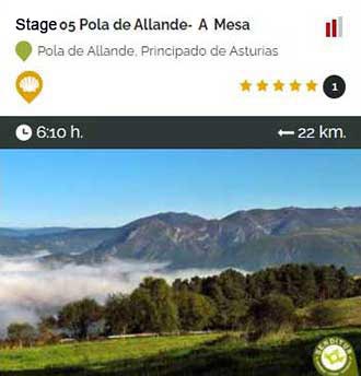 Primitive Way Stage 5 Pola de Allande-La Mesa