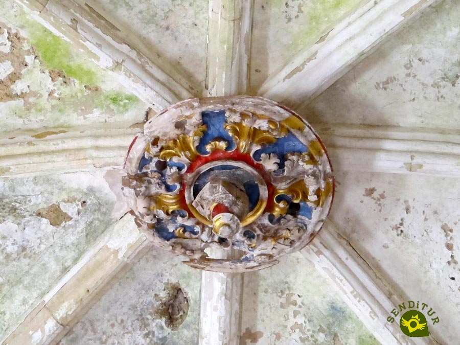 Detail of the ceiling in the Monastery of Santa María de Rioseco