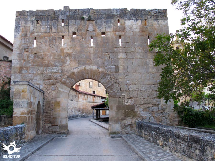 Gate of the medieval wall in the Monastery of Santo Domingo de Silos