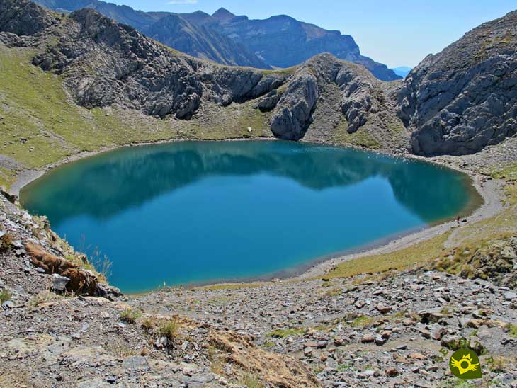 Pyrenean lake of  Bernatuara from Bujaruelo