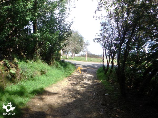 Cruzamos la carretera para seguir con el ascenso 