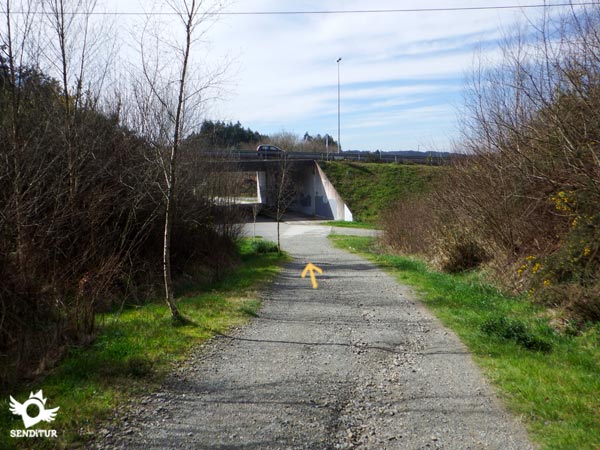 We crossed under the highway