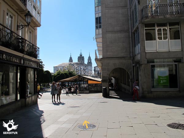 Llegamos a la Plaza Mayor de Lugo