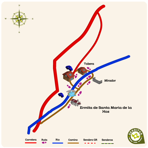 Map of Walk of the Molinar