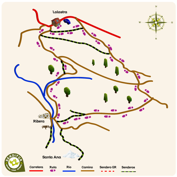 Map of the Path Portilla