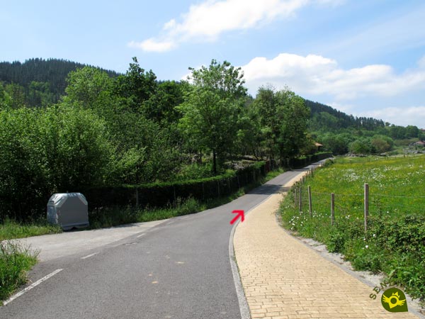 We always follow the bike path