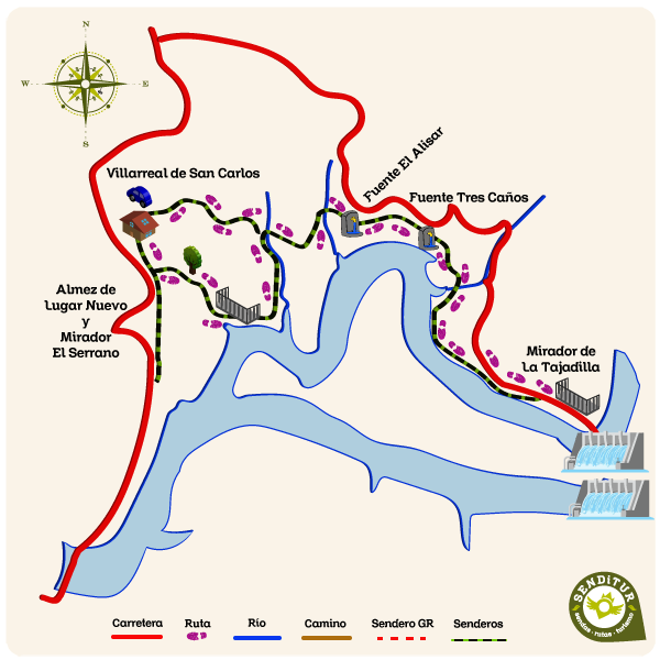 La Tajadilla Trail Map