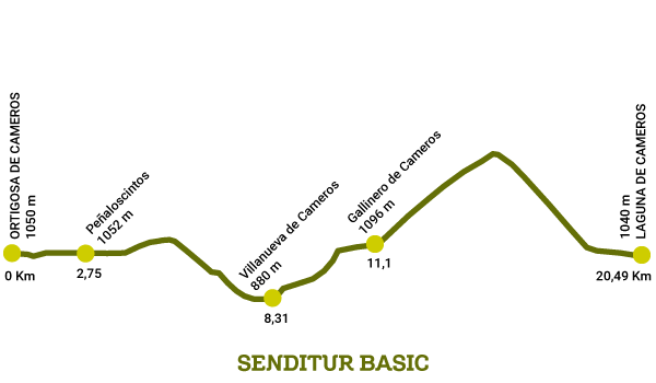 Profile of the GR 93 Route Section 4 Ortigosa de Cameros-Laguna de Cameros