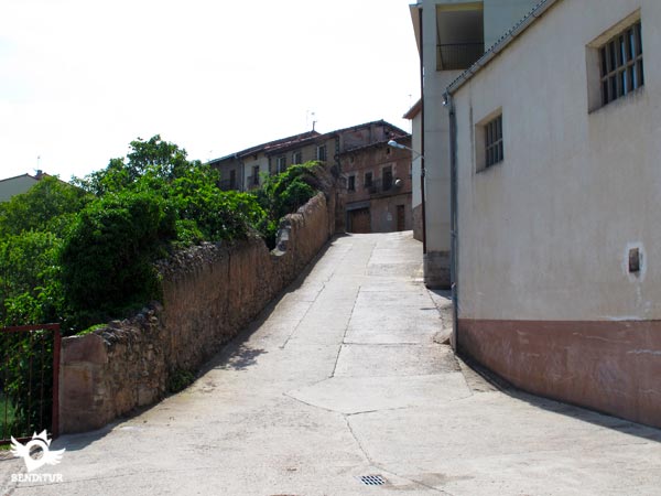 Street that leads directly to the monastery