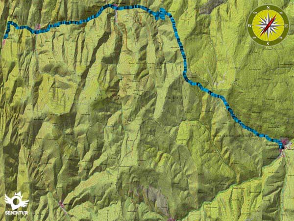 Topographic map GR 190 Section 3 Viniegra de Abajo-Villoslada de Cameros