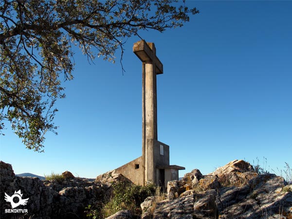 Cross at the top of Laturce mountain of 1035m