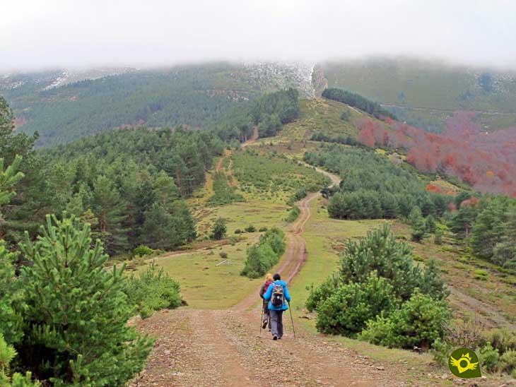 Link of the Route of Valvanera with the GR 190