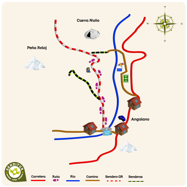Mapa del Paseo de Acera