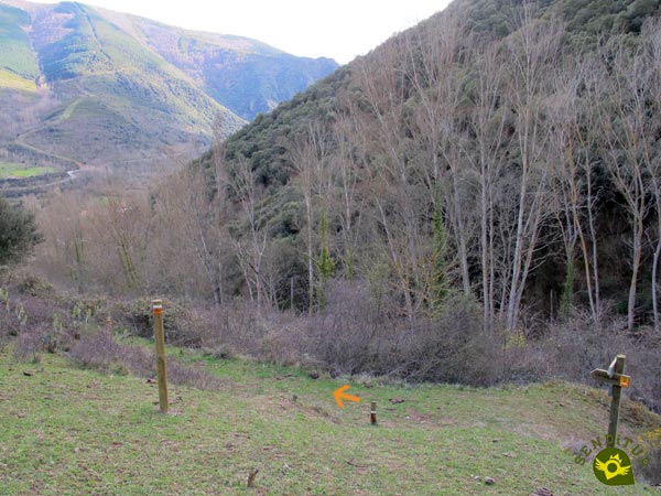 Llegamos al desvío hacia el Castaño de la Nisia