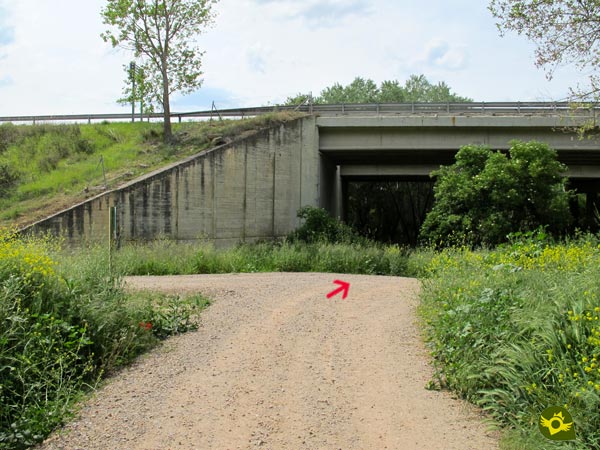 Llegamos al punto de unión de los dos caminos