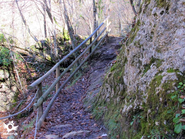 The trail has some steep sections